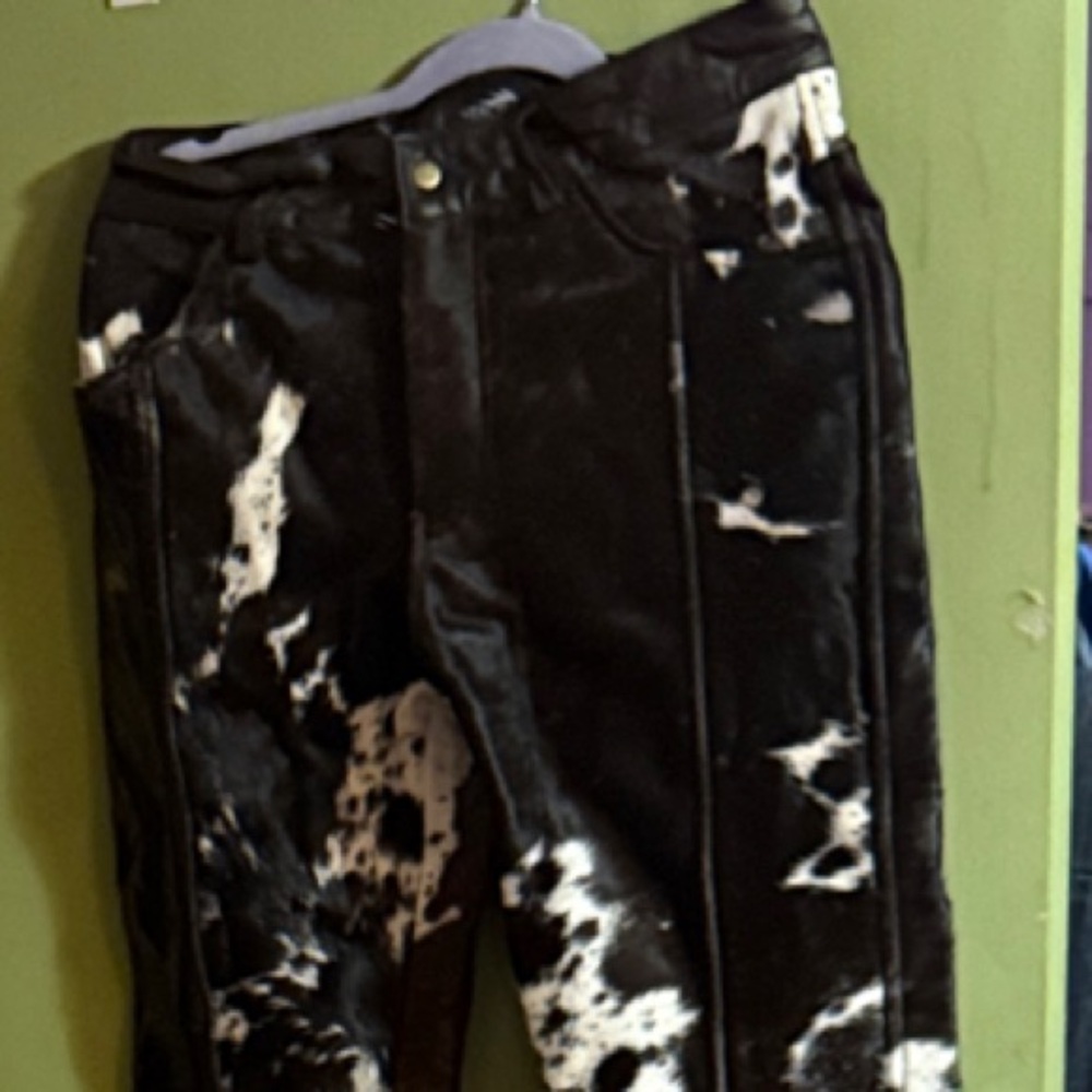 Chic Black and White Flare Pants